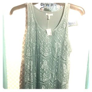 *new with tags*Maurice’s light blue lace top Med